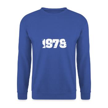 1978 - Unisex Sweatshirt - royal blue - Front - Alina (178cm) & Michal (187cm)