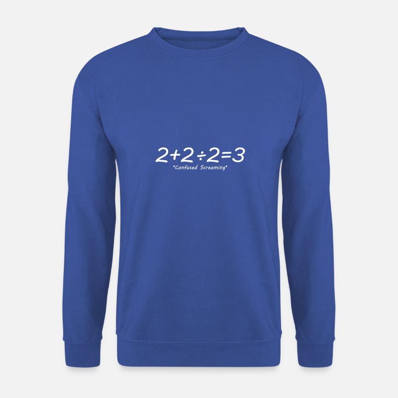 Addition Division Subtraction Equals Math - Unisex Sweatshirt - royal blue