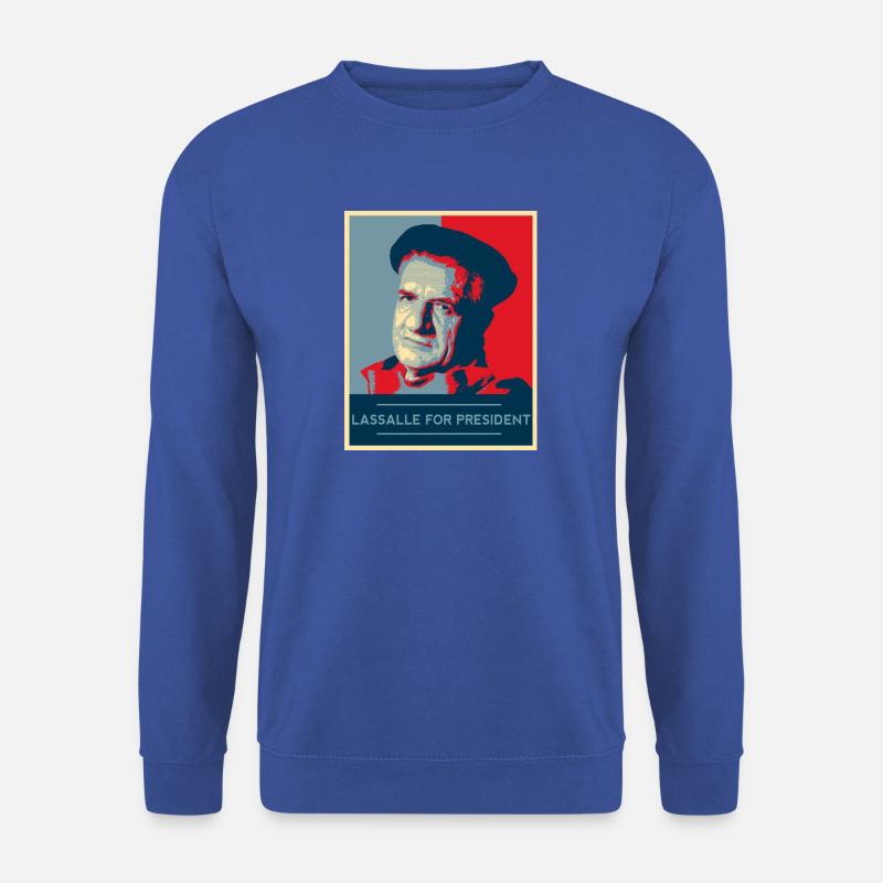 "Lassalle-Obama für Präsidenten" - Unisex Pullover - Royalblau