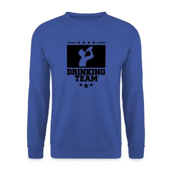 wappen cool logo text alkohol bier sau - Unisex Pullover - Royalblau - Vorne - Alina (178cm) & Michal (187cm)