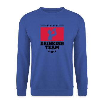 wappen cool logo text alkohol bier sau - Unisex Pullover - Royalblau - Vorne - Alina (178cm) & Michal (187cm)