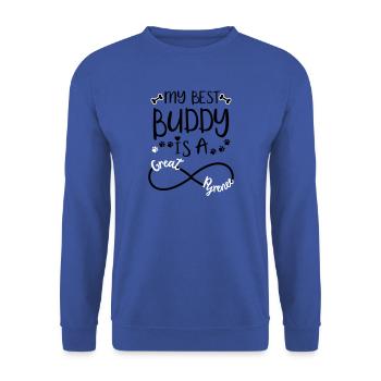 Les chiens disent les Pyrénées - Sweat-shirt Unisexe - bleu royal - Devant - Alina (178cm) & Michal (187cm)