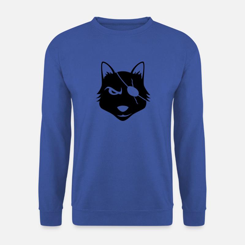 Fox black - Unisex Pullover - Royalblau