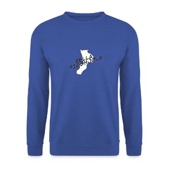 Kalabrien Bella Figghjola - Unisex Pullover - Royalblau - Vorne - Alina (178cm) & Michal (187cm)