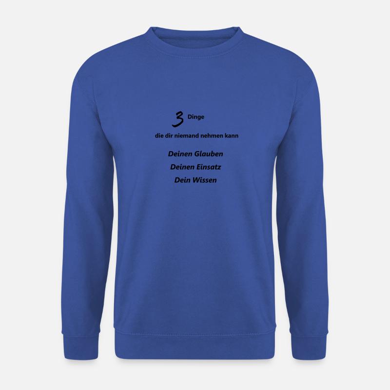 Glaub an dich - Unisex Pullover - Royalblau