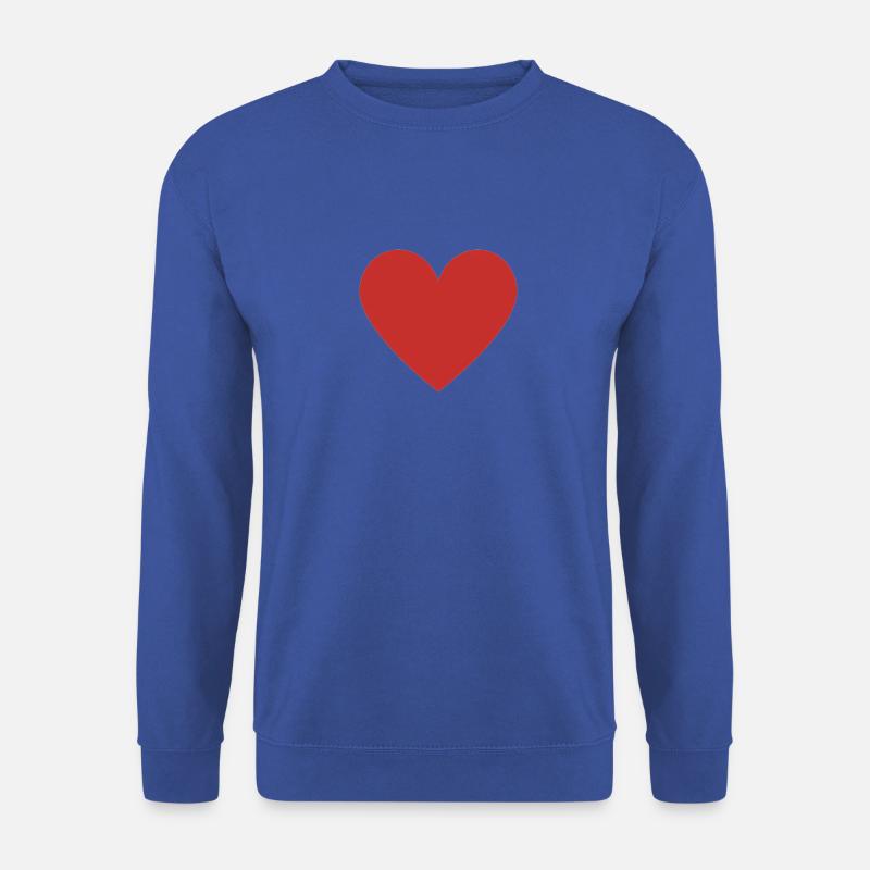 Rotes Herz - Unisex Pullover - Royalblau