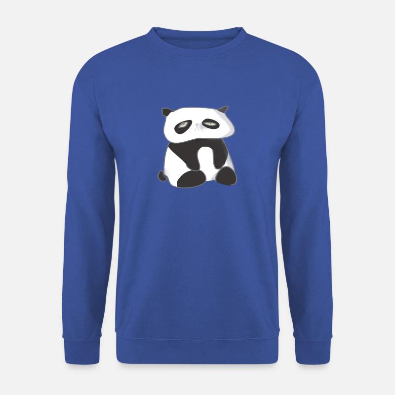 Müder Panda - Unisex Pullover - Royalblau