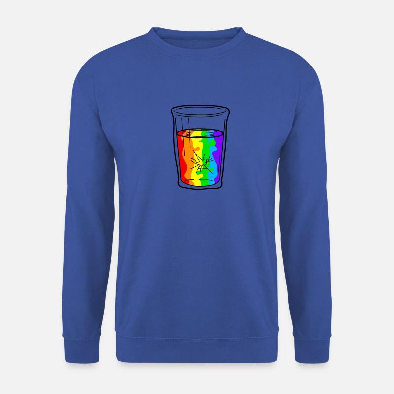 Glas Regenbogen Pride Gleichberechtigung - Unisex Pullover - Royalblau
