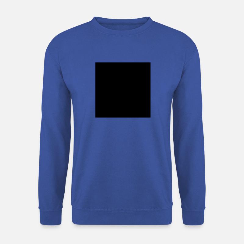 Schwarzes Quadrat leer - Unisex Pullover - Royalblau