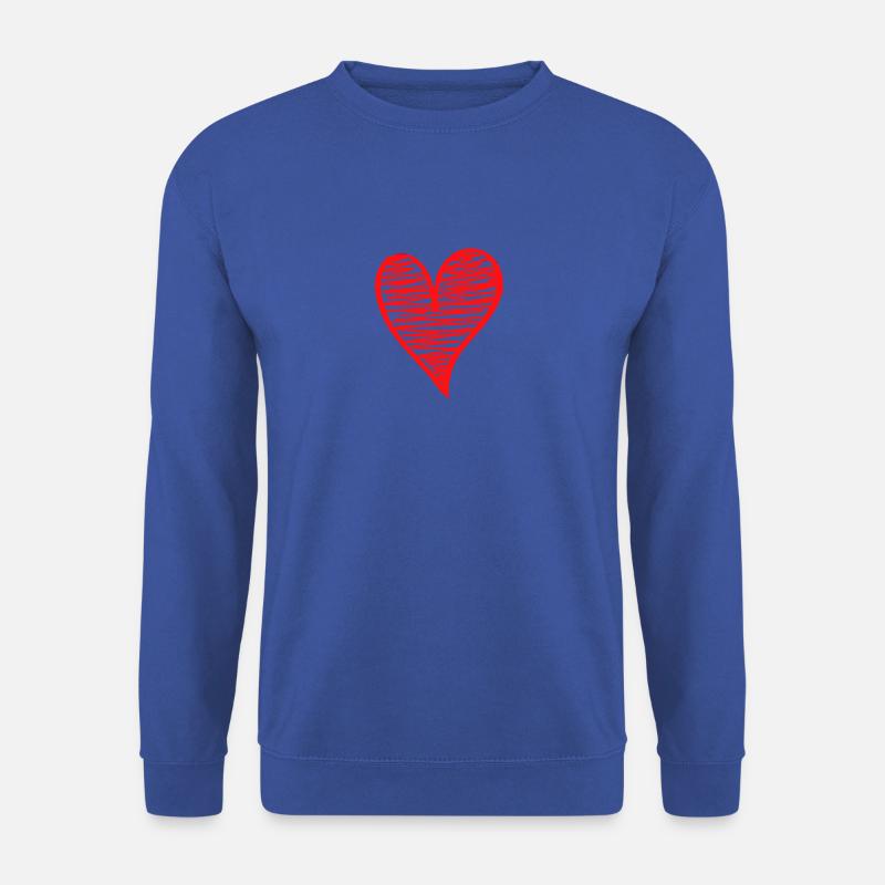 Herz - Unisex Pullover - Royalblau