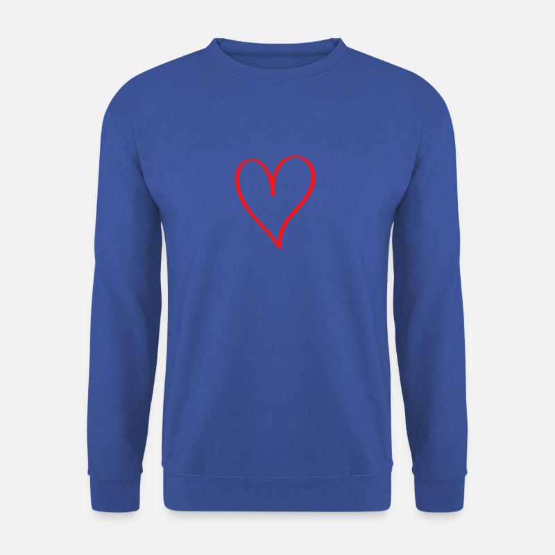 Herz - Unisex Pullover - Royalblau