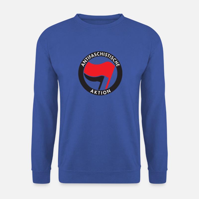 Antifaschistische Aktion Antifa Logo - Unisex Pullover - Royalblau