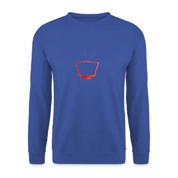 Red TV - Unisex Pullover - Royalblau - Vorne - Alina (178cm) & Michal (187cm)