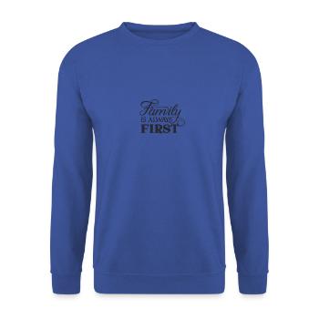 Family - Family Love - Unisex Sweatshirt - royal blue - Front - Alina (178cm) & Michal (187cm)