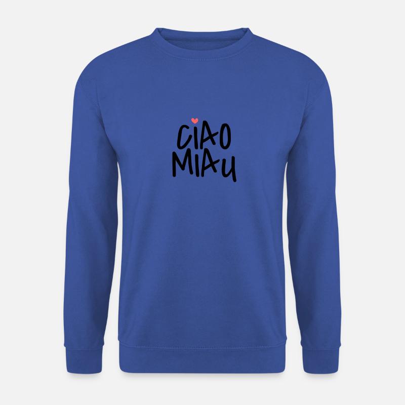 Ciao Miau <3 Black - Unisex Pullover - Royalblau
