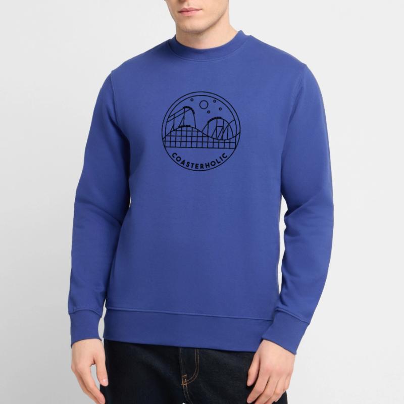 Coasterholic Roller Coaster Conception du parc d’attractions Sweat-shirt Unisexe