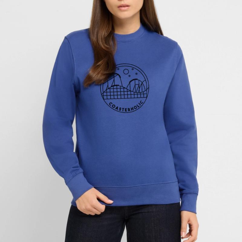 Coasterholic Roller Coaster Conception du parc d’attractions Sweat-shirt Unisexe