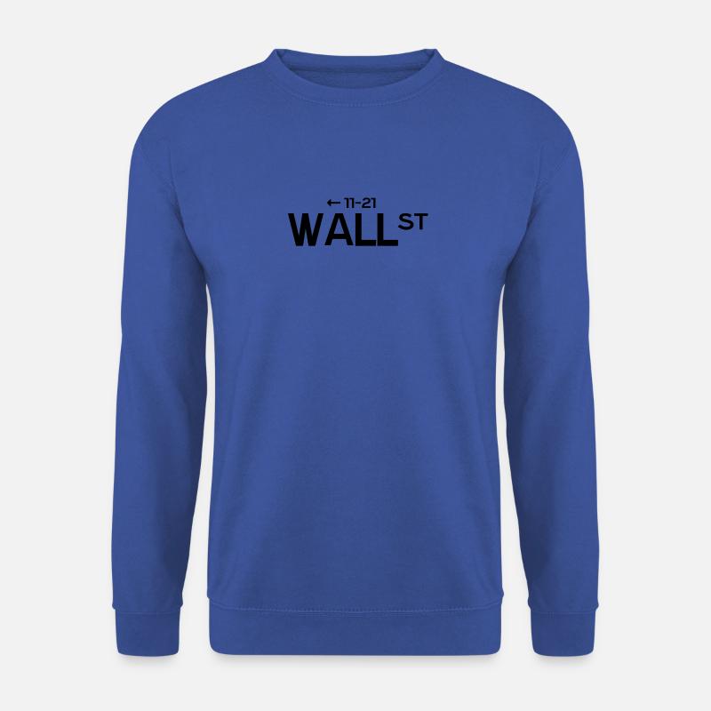 Wallstreet black Kopie - Unisex Pullover - Royalblau