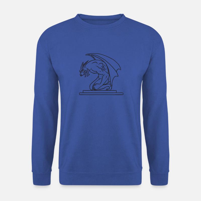 Wasserspeier von der Seite - Unisex Pullover - Royalblau