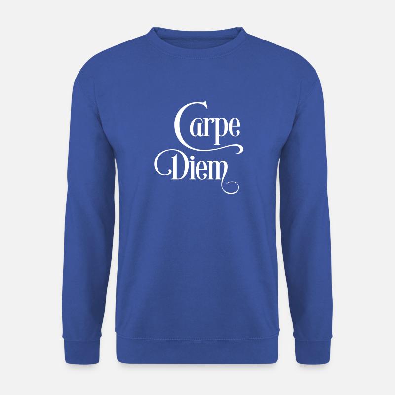 carpe diem - Unisex Pullover - Royalblau