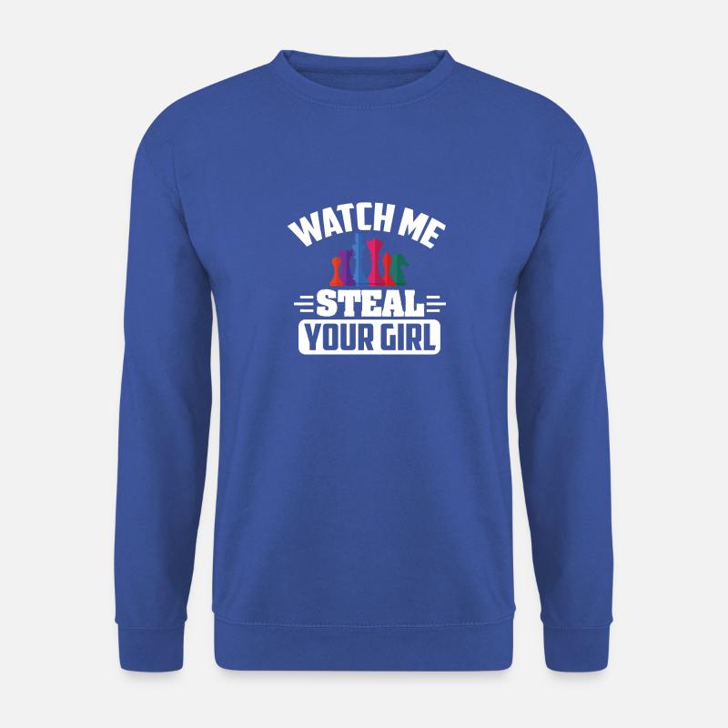 échecs - Sweat-shirt Unisexe - bleu royal