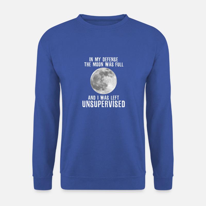 Mond - Vollmond Werwolf - Unisex Pullover - Royalblau