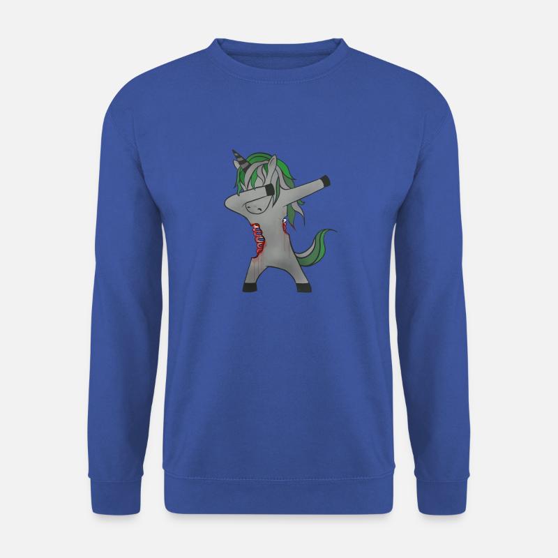 Halloween Dabbing Zombie Einhorn - Unisex Pullover - Royalblau