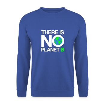 Erde - Earth Day Umweltschutz - Unisex Pullover - Royalblau - Vorne - Alina (178cm) & Michal (187cm)
