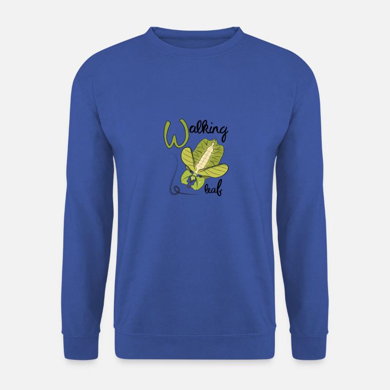 Wandering leaf from above - Unisex Sweatshirt - royal blue