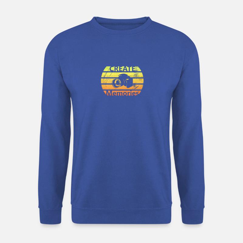 Fotograf - Create Memories Kamera T-Shirt Geschenk - Unisex Pullover - Royalblau