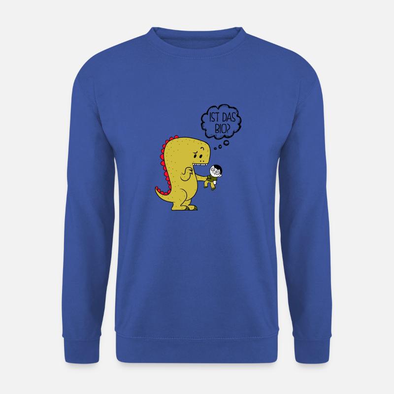 bio dinosaurier vegan gesund dino hirnlos shirt - Unisex Pullover - Royalblau