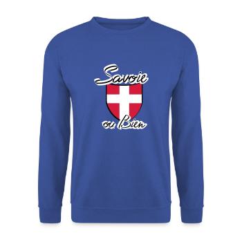 ecusson savoie - Sweat-shirt Unisexe - bleu royal - Devant - Alina (178cm) & Michal (187cm)