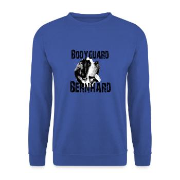 Bernhardiner,Tête de chien,Propriétaire de chien,Chiens - Sweat-shirt Unisexe - bleu royal - Devant - Alina (178cm) & Michal (187cm)