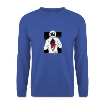 Space Astronaut - Universe - Universe - Unisex Sweatshirt - royal blue - Front - Alina (178cm) & Michal (187cm)