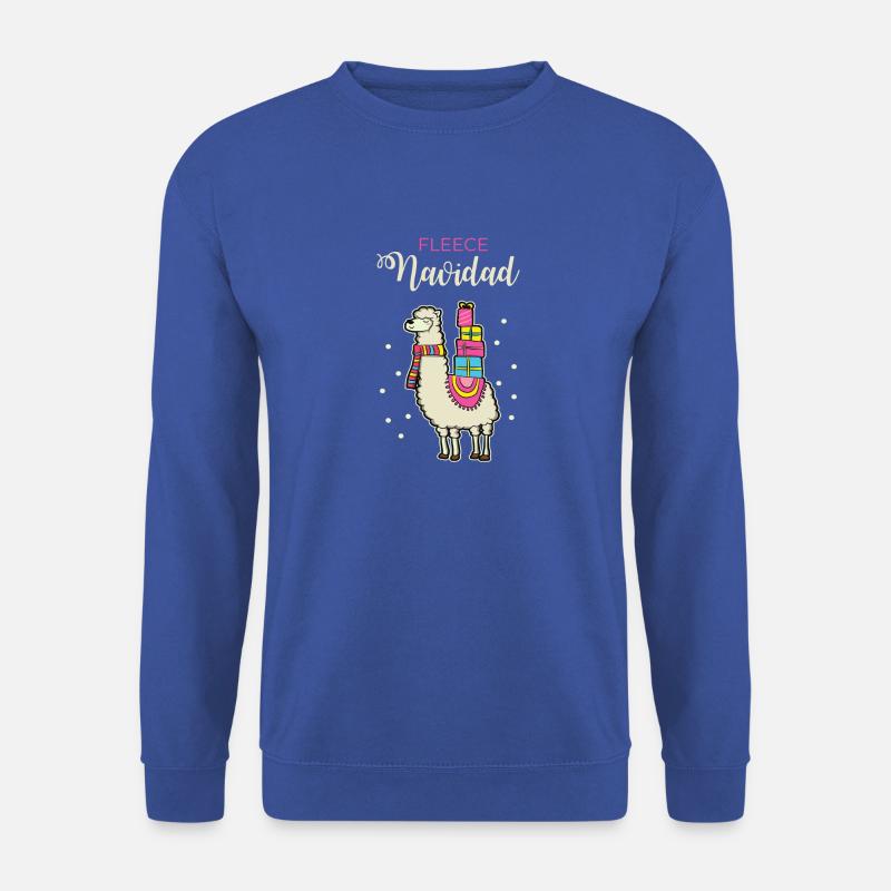 Lustig Lama Weihnachten Spruch Tierfreund Geschenk - Unisex Pullover - Royalblau