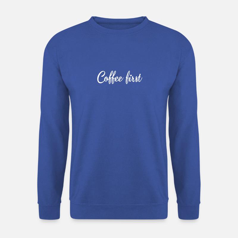 Coffee - Unisex Pullover - Royalblau