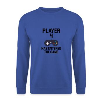 player 4 has entered the game - Unisex Pullover - Royalblau - Vorne - Alina (178cm) & Michal (187cm)