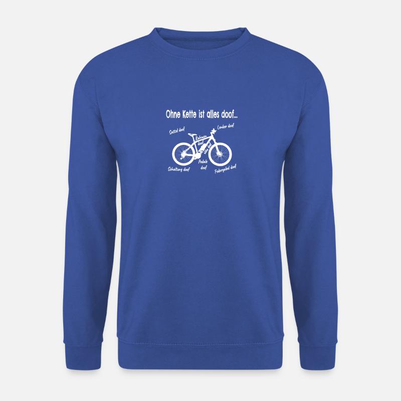E-Bike, eMTB, E-Mountainbike ohne Kette Geschenk - Unisex Pullover - Royalblau