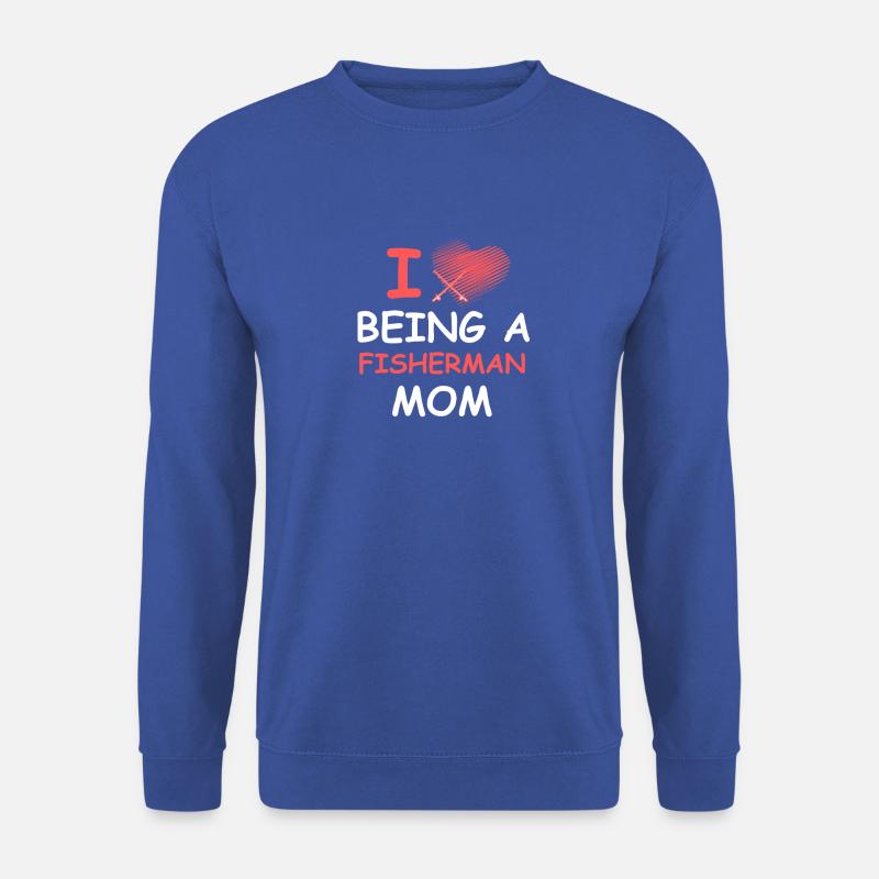 angler angeln fisch mutter von mama sein herz lieb - Unisex Pullover - Royalblau