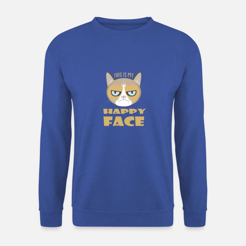 This is my happy face - Unisex Sweatshirt - royal blue