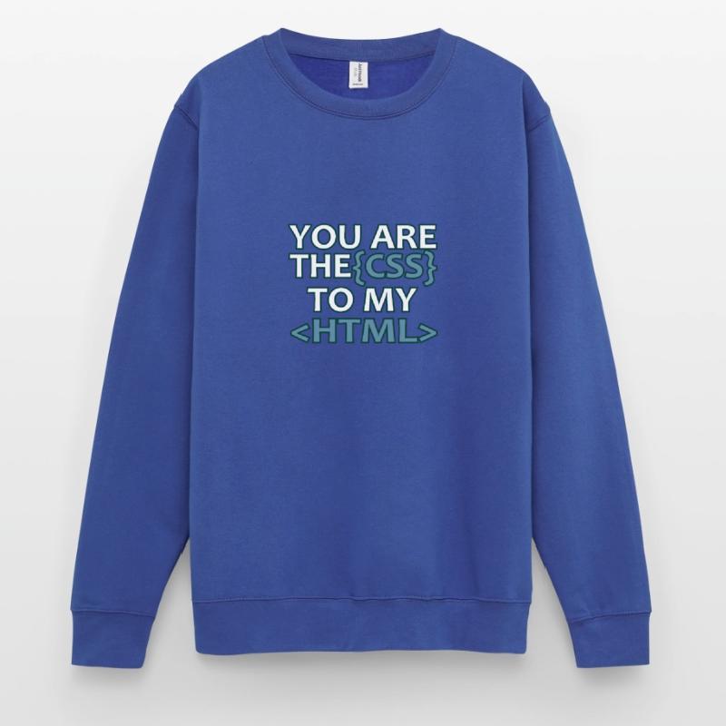 Web developer CSS HTML Informatik Funny gift Unisex Sweatshirt