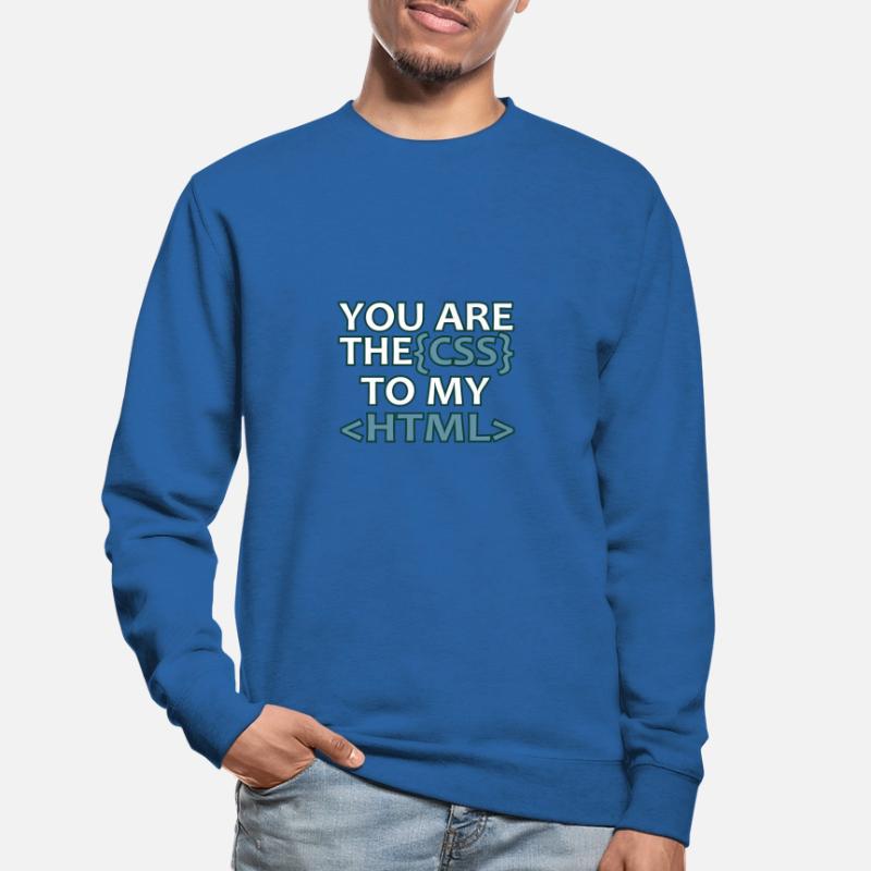 Web developer CSS HTML Informatik Funny gift Unisex Sweatshirt