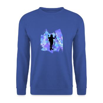 Randonnée Randonnée Wanderlust Randonneur T-shirt - Sweat-shirt Unisexe - bleu royal - Devant - Alina (178cm) & Michal (187cm)