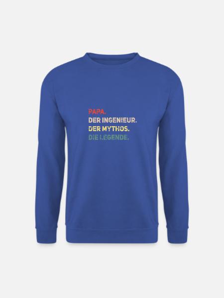 Vaterschaft Ingenieur Papa Mythos Legende Papaw - Unisex Pullover - Royalblau