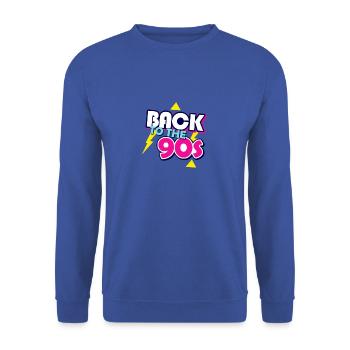 90 - Unisex Sweatshirt - royal blue - Front - Alina (178cm) & Michal (187cm)