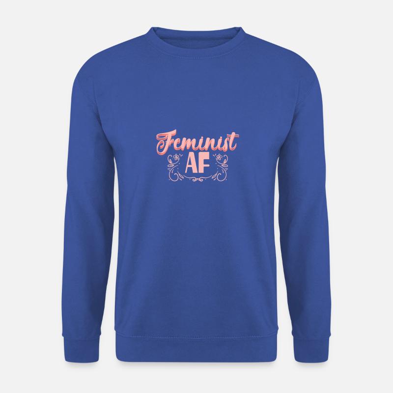 Feminist AF Feministin - Unisex Pullover - Royalblau