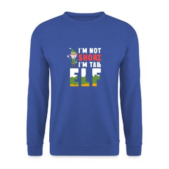 Christmas Elf - Unisex Sweatshirt - royal blue - Front - Alina (178cm) & Michal (187cm)