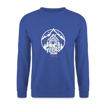 Ylläs Suomi Ski Resort - Unisex Pullover - Royalblau - Vorne - Alina (178cm) & Michal (187cm)