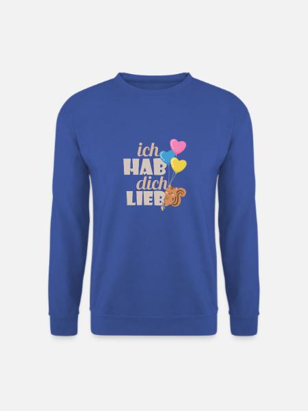 Ich Hab Dich Lieb Eichhörnchen - Unisex Pullover - Royalblau