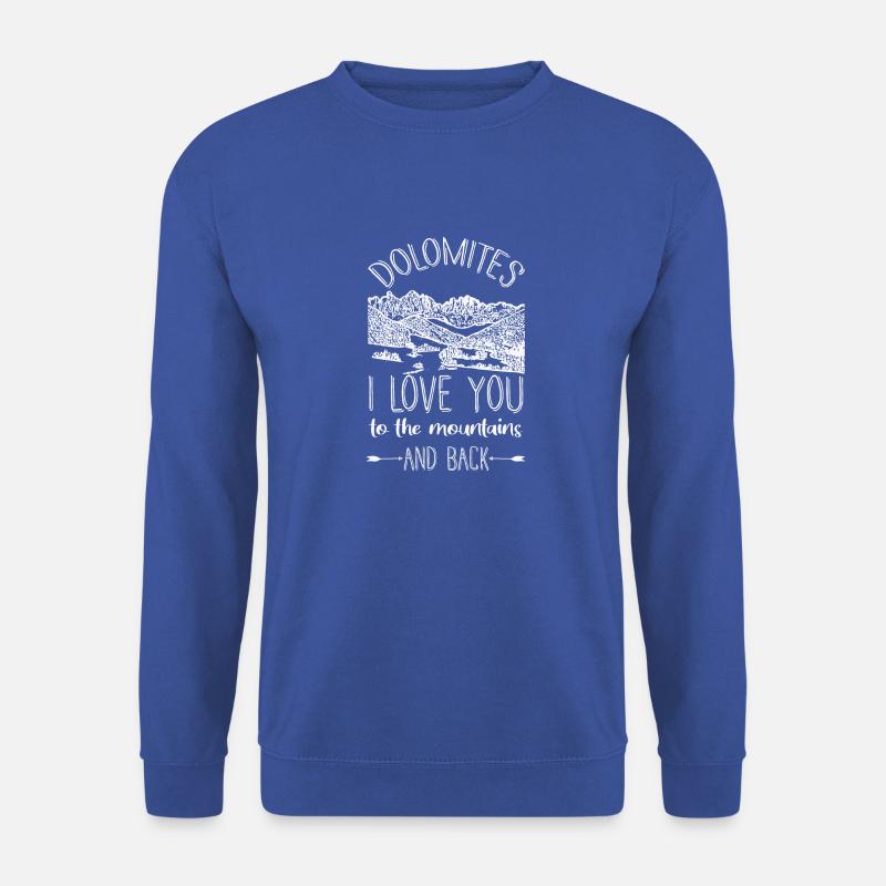 Dolomiten Alpen Südtirol - Unisex Pullover - Royalblau